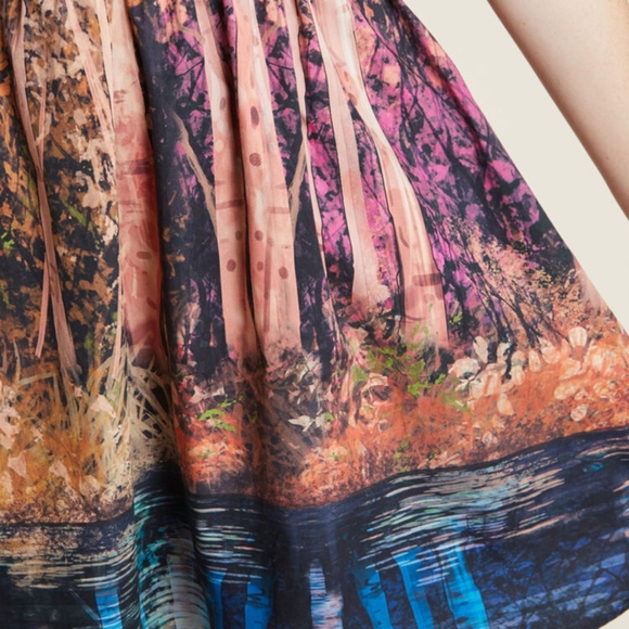 Certifiably Sweet Cotton Dress in Trees - Modcloth - Picture 4 of 6